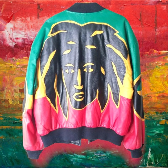 💎 ViNTaGe 💎 1991 WHEREMI JACKET 🧥 RASTA AFRICA ETHIOPIA 🇪🇹 ⚠️* USeD - Picture 3 of 6